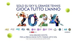 🎾 Tennis tutti i tornei ATP e WTA in diretta su Sky Sport e NOW fino al 2028 [upl. by Cristy]