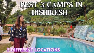 Best camping in Rishikesh  Riverside camps in Rishikesh Shivpuri amp Ghattu Ghat  सस्ता सुंदर विकल्प [upl. by Gluck]