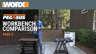 Worx® Pegasus™ Workbench Comparison  Part 2 [upl. by Schaefer728]