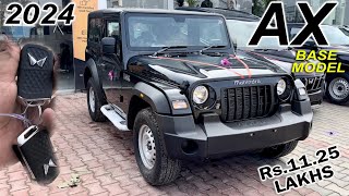 2024 THAR BASE MODEL  999 LAKH WALI THAR HAI YEH  125000 COSTLY  THAR AX RWD  THAR RWD BASE [upl. by Elva]