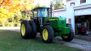 John Deere 4555 Straight Pipe HD [upl. by Acimahs]