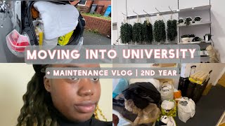 MOVING INTO UNIVERSITY VLOG 2023 UK  2nd Year  IJ Vlogz [upl. by Vaenfila379]