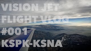 Vision Jet Flight Vlog KSPKKSNA [upl. by Neela494]