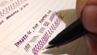 Parker 45 Fine Flighter Nib Writing Sample [upl. by Halden690]