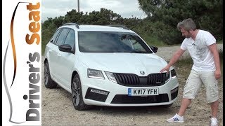 Skoda Octavia vRS 2018 Review  Drivers Seat [upl. by Aicenek]