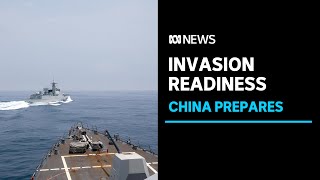 Xi Jinping wants China to be prepared for invasion of Taiwan by 2027  ABC News [upl. by Serdna]