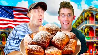 Two Brits try Southern Desserts for the first time [upl. by Ajidahk]