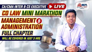 INTER COMPANY LAW Marathon  Sec 1 To 148  For NovDec 22  MEPL Mohit Agarwal [upl. by Redd]