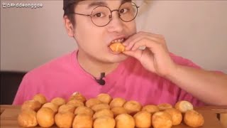 CRISPY CHEESE BALLS  DDEONGGAE  KOREAN MUKBANG [upl. by Bumgardner390]