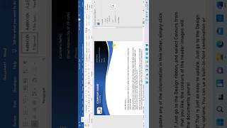 Letterhead Design In Ms Word [upl. by Neveda]