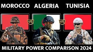 Algeria vs Morocco vs Tunisia  Military Power Comparison 2024 [upl. by Vine]