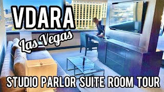 Vdara Las Vegas Parlor Suite Room Tour [upl. by Leaw]