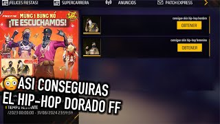 ASI CONSEGUIRAS EL HIPHOP DORADO GRATIS en FREE FIRE LATAM 😱 regresa pase hiphop [upl. by Marena]