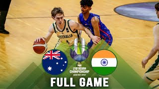 Australia v India  Full Basketball Game  FIBA U16 Asian Championship 2023 [upl. by Etsyrk170]