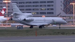 Brand New Dassault Falcon 8X OYNEW takeoff at Zurich Airport [upl. by Artus]