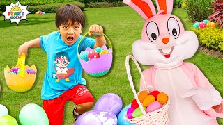 Huge Easter eggs Hunt with Ryan and the Easter Bunny [upl. by Troc]