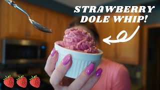 Strawberry 🍓 Dole Whip Recipe Just Like the DISNEY PARKS [upl. by Darce383]