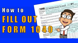 How to Fill Out Form 1040  Preparing your Taxes  Money Instructor [upl. by Anoek]