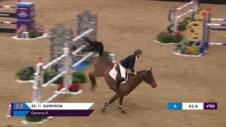 Matthew Sampson amp Geneve R  London International Horse Show World Cup Qualifier [upl. by Trix]