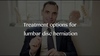 Treatment options for a lumbar disc herniation [upl. by Given]