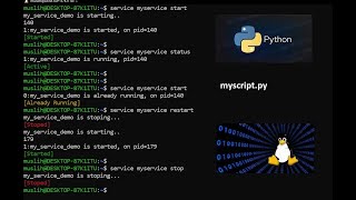 How to run python script using service in linux [upl. by Worth]