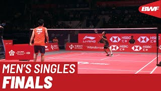 F  MS  Kento MOMOTA JPN vs Anthony Sinisuka GINTING INA  BWF 2019 [upl. by Alyssa]