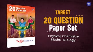 MHTCET 20 Question Papers Set Book  Target Publications [upl. by Indyc6]