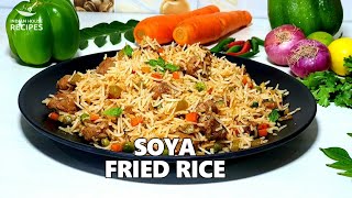 SOYA FRIED RICE  SOYA CHUNKS FRIED RICE  MEAL MAKER FRIED RICE  SOYA FRIED RICE KAISE BANATE HAIN [upl. by Cross]