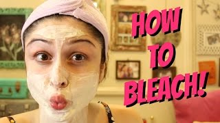 How To Bleach Unwanted Facial Hair [upl. by Arramahs]