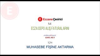 Alliance Healthcare Hedef Ecza Deposundaki faturaları Eczane Çevirici ile GmsNet programına aktar [upl. by Aicilanna]