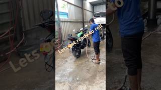 Green Goblin 20 getting cleanedbigdwags bikerforever dominor400 bajaj dominar400 bikelover [upl. by Aicre259]