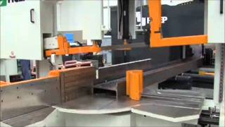 FICEP  Drill and Saw Multi Spindle CNC Beam Line [upl. by Tertius]