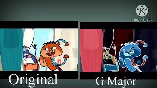 Scaredy Squirrel Theme Song Comparison Original Vs G Major [upl. by Britta]