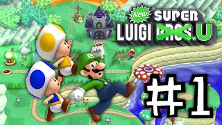 Lets Play  New Super Luigi U CoOp  Part 1 Acorn Plains [upl. by Cirdes834]