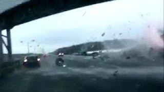 Car Crash Compilation  32 [upl. by Nwahsek]