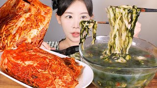 뜨거운데 시원해🍜🦪 매생이굴칼국수 먹방 Seaweed Oyster noodles Kalguksu eating show mukbang korean food [upl. by Iramat]