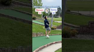 Hole 15 Round 1  4 Danny vs 5 Steven Mini Golf Championship minigolf [upl. by Esirehs]