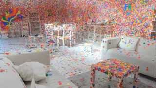 Yayoi Kusamas Obliteration Room  TateShots [upl. by Friend]