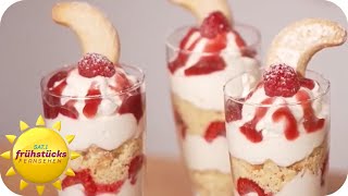 Das perfekte Weihnachtsdessert  Vanillekipferl im Glas  SAT1 Frühstücksfernsehen [upl. by Warde]