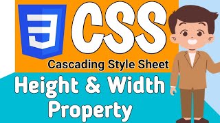 Height and Width Property in CSS  Complete CSS Course in Hindi [upl. by Ynafets]