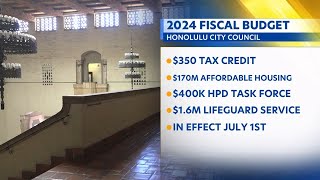 Honolulu City Council approves budget including 350 tax credit [upl. by Desiri]