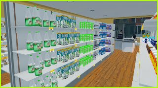 O MERCADINHO TA FICANDO LINDO E ORGANIZADO  SUPERMARKET SIMULATOR 08 [upl. by Cadman]