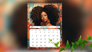 How To Design a Calendar in Canva [upl. by Ahmad]