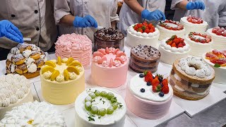 Amazing Cake Decorating Technique  Making a Variety of Cakes  Korean Street Food [upl. by Herwick]