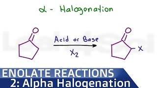 Alpha Halogenation of Ketones Reaction Mechanism in Acid or Base [upl. by Coletta]