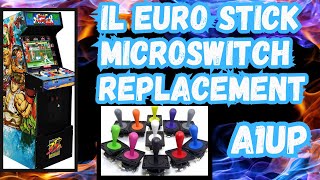 Microswitch Replacement  Industrial Lorenzo Euro Stick  Arcade1up Shinku Hadoken [upl. by Dasya]