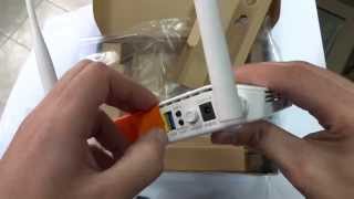 DLink DSL2750U Wireless N 300 ADSL Router unboxing [upl. by Bentlee]