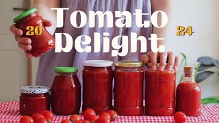 How to Transform 25 kg of Tomatoes into Paste Ketchup and Pasta Sauce [upl. by Hsihsa517]