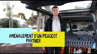 Aménager sa voiture en van pour moins de 25€  Peugeot Partner [upl. by Ednutey]