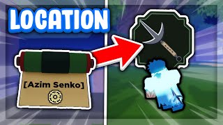 Azim Senko Boss Scroll Spawn Location  How to Get Azim Senko Dagai in Shindo Life [upl. by Druci]